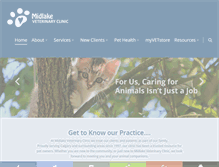 Tablet Screenshot of midlakevet.com